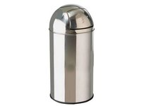 Push Bin Silver 40L 35x72cm