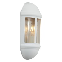 Ansell Latina E27 Half Lantern PIR White