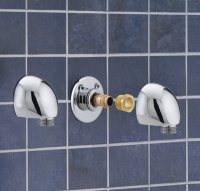 Bristan Fast Fix Wall Outlet Chrome Plated WO1 C