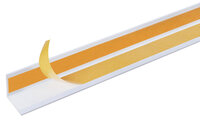 Alberts Angle White PVC Self Adh 25x25mm 2.6 Metre 433444