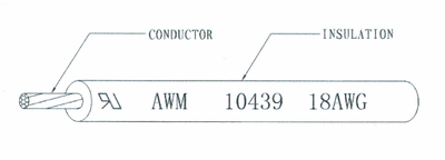 AWG18 BROWN UL10439 Cables & Wire