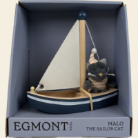 Malo the Cat in a Boat