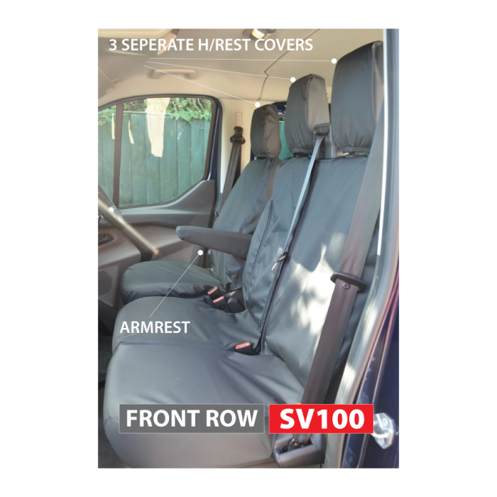 Ford Transit Seat Covers (Front Row 3 Seater) 2014+