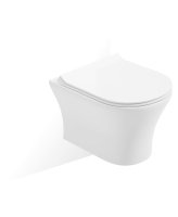 PE&Ntilde;A RIMLESS WALL HUNG WC & SEQUENCE SLIM SOFT CLOSE SEAT