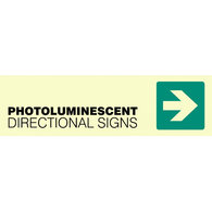 Directional Exit Photoluminescent Safety Signs