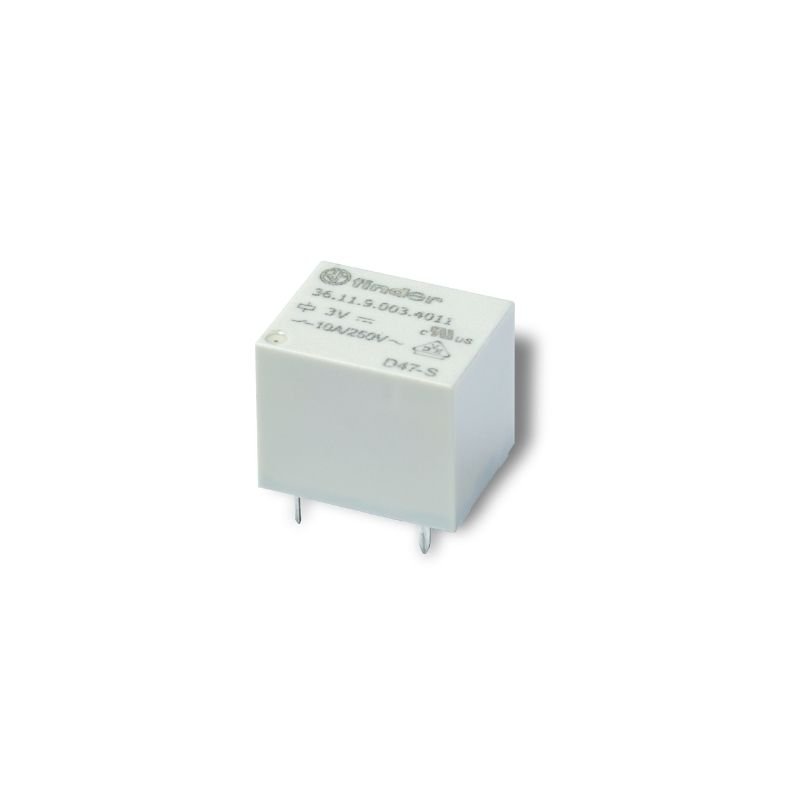 36.11.9.012.4011 - Finder 36 Series 10A 12V DC PCB Mount Power Relay