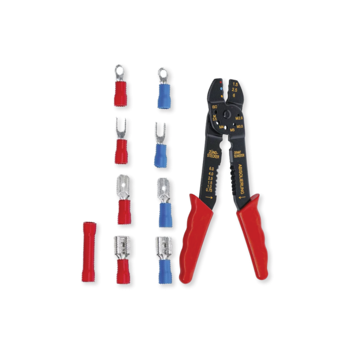 Crimping Pliers Set with Cable Lug Assortment