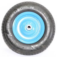 Replacement Wheel for Wheelbarrow (Blue Steel Rim No Axle)