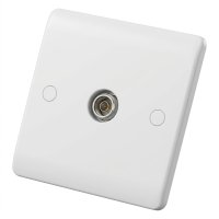 Slim Line 1 Gang TV Socket