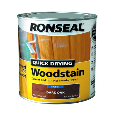 Ronseal Quick Dry Woodstain - Dark Oak 2.5L