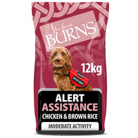 Burns Adult Dog Alert Assistance Chicken & Brown Rice 12kg [Zero VAT]