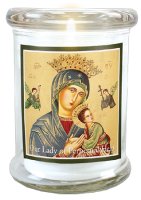 LED Glass Candle Holder/Perpetual   (87888)