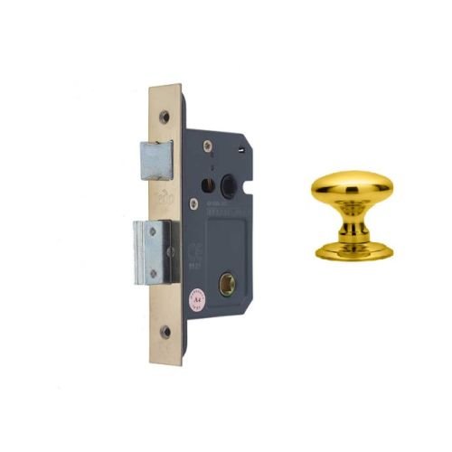 Jl1072PB - 76mm PB Bathroom Lock