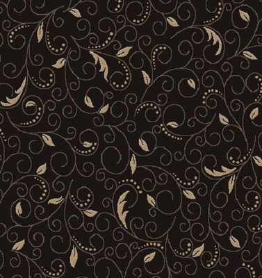 CONTESSA SCROLL LEAF BLACK/SAND 4M