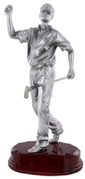 20cm Golfer Celebrating (Ant Silver) | TC28