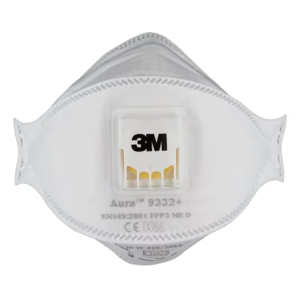 3M™ Aura™ Insulation and Hardwood Respirator 9332+, One Mask in Retail Packaging
