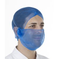 Hairtite Metal Free Beard Net - Blue XL