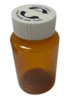 100ml PET AMBER TABLET VIAL CHILD RESISTANT BOXED (100)