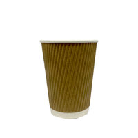 Cup KRAFT/Ripple Effect -25x12oz/35cl