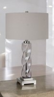 Florina Smokey Glass Table Lamp