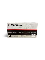 Medisave Pre-Injection Swabs 70% IPA, Pack of 100