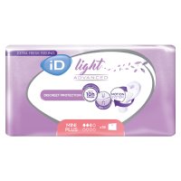 iD Light Mini Plus Pads features an anatomical shape with adhesive strip