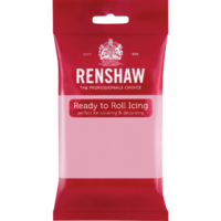 red packet of renshaw ready to roll icing fondant pink