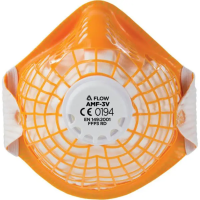 Alpha Flow FFP3 Valved Face Mask, Orange