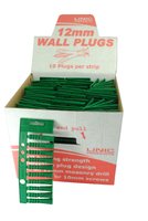 BOX/50 CLIPS X 10 12MM HD WALLPLUGS