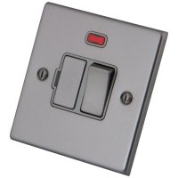 Gunmetal Grey 13A Switched Fused Spur Neon 6011-045