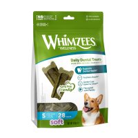 Whimzees Dog Daily Dental Treats Soft Value Bag Small 6x28pc