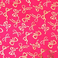 PAPER RED WITH GOLD BOWS