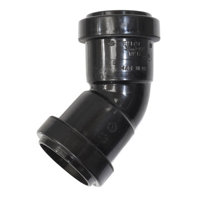 Polypipe 32mm WP17 45 Degree Black Obtuse Bend