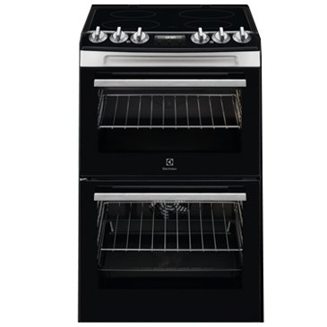 Electrolux 50cm Twin Cavity Freestanding Electric Cooker | LKR555100X 1