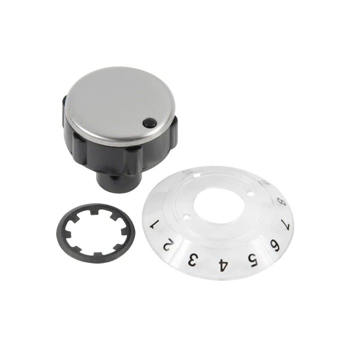 Electrolux Zanussi Blk/Chrome Single Hob Control Knob Genuine 