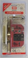 Union Y2205S-PB-2.5 5 Lever Mortice Lock 64mm (2.5") Brass