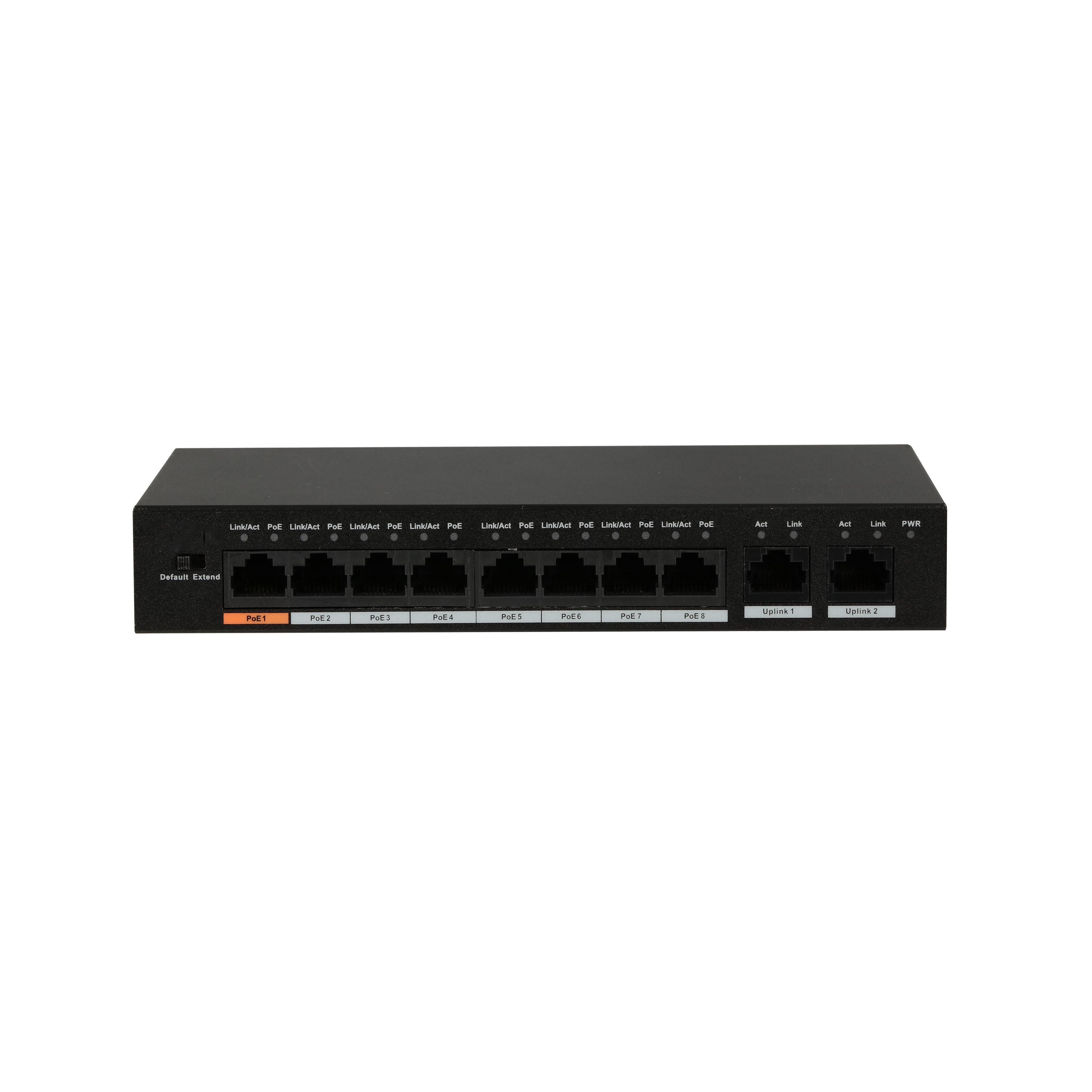 IC Realtime 96W - 8 Port PoE (Extended) with 2 x 1GB Uplink Ports