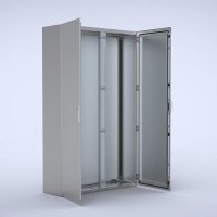 EKDS20164-4X nVent Hoffman Floor standing, 2000x1600x400, Compact enclosure, 2-door, with MP, stainl