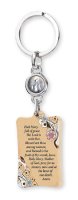 Key Ring/Olive Wood/Medal/Miraculous   (74675)