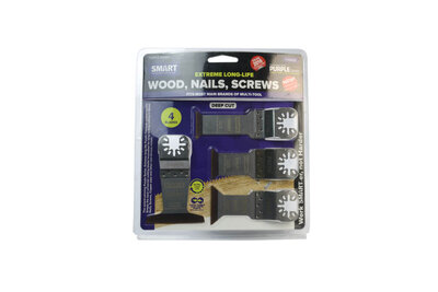 SMART Purple 4 Piece Titanium Alloy Bi-metal Blade Set