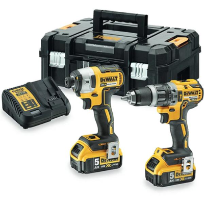 Dewalt DCK266P2T 18V Brushless Combi Drill & Impact Driver In TStak (2x5Ah)