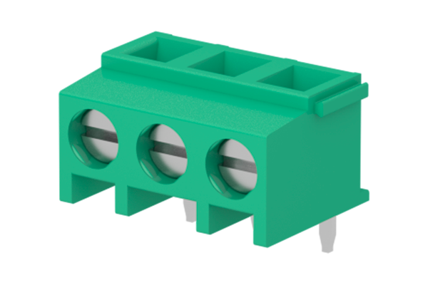 5.00mm Right Angle Through Hole Screw Type