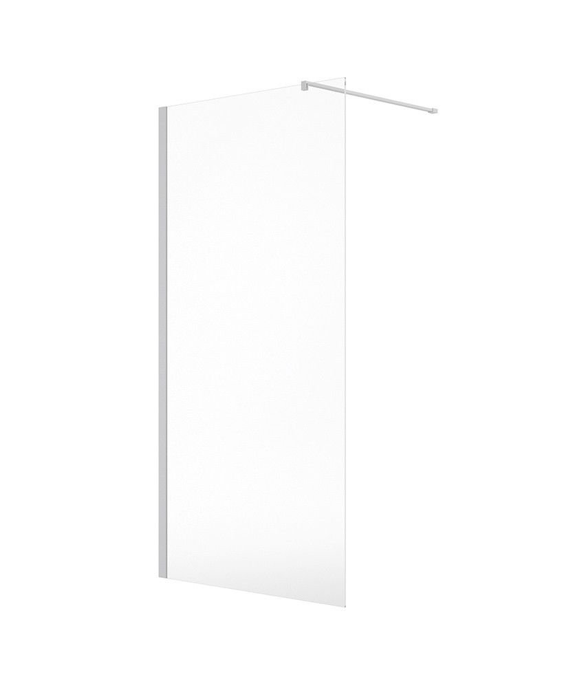 ASPECT 800MM WETROOM PANEL - MATT WHITE