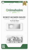 Grimsholm Replacement Robot Mower Blades - Honda Miimo (9 Pack)