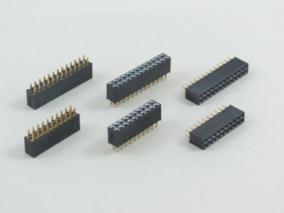 30 position  PCB Socket 2mm Pitch Through Hole Dual Row Vertical 6mm high