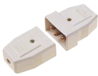 bakelite flex connector 3 pin 5 amp