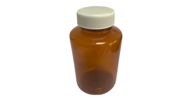 120ml PET AMBER TABLET VIAL SCREW CAP BOXED (100)