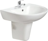 STRATA 45CM BASIN & SEMI PEDESTAL 1TH