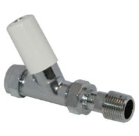 TERRIER 368 CHROME PLATED LOCKSHIELD STRAIGHT VALVE x 15mm