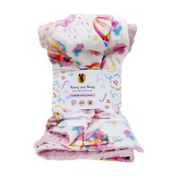 Bunny & Birdy Hot Air Balloon Blanket 100cm x 70cm